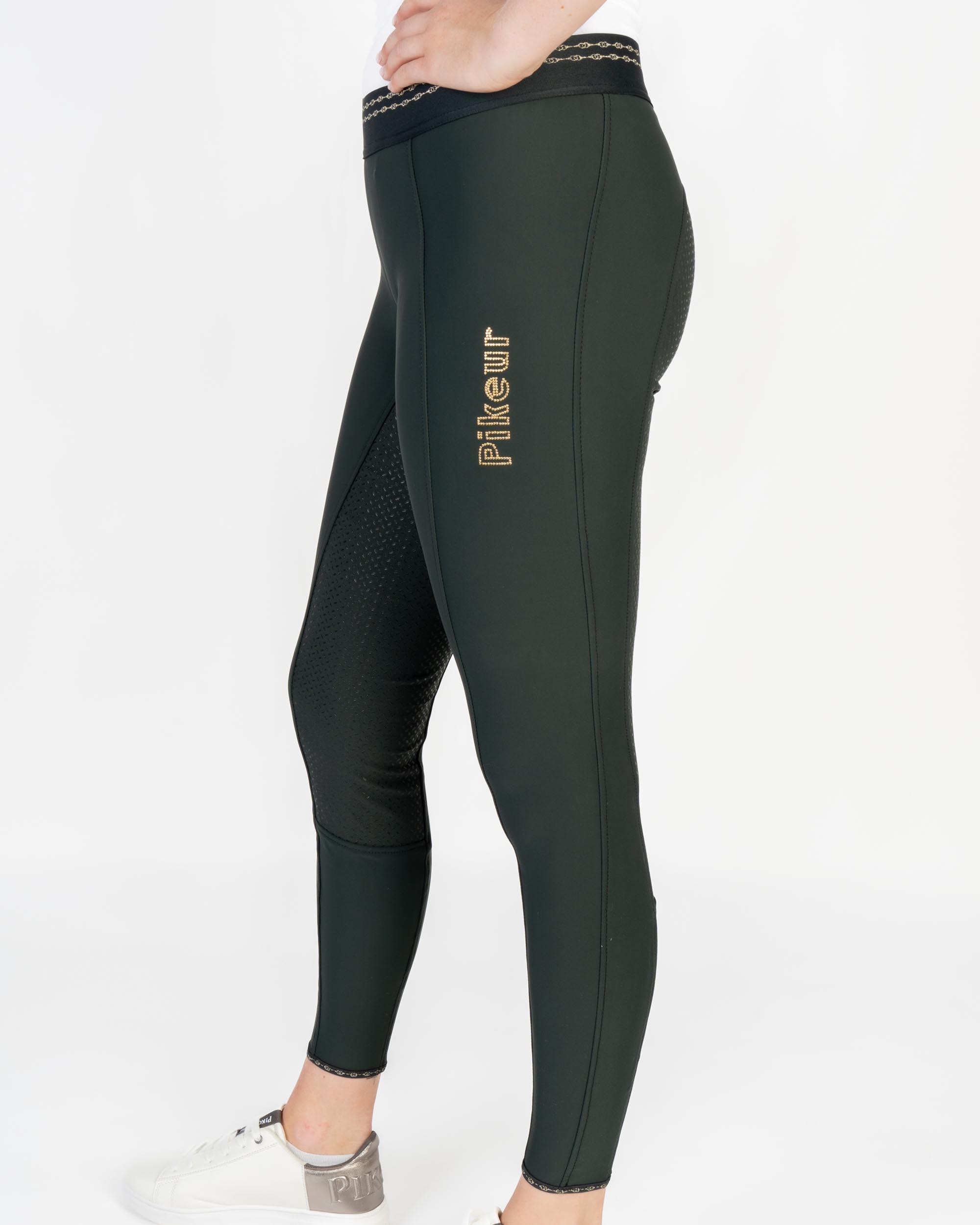Reithose Damen Juli Athleisure mit Vollgrip dark green 5/6