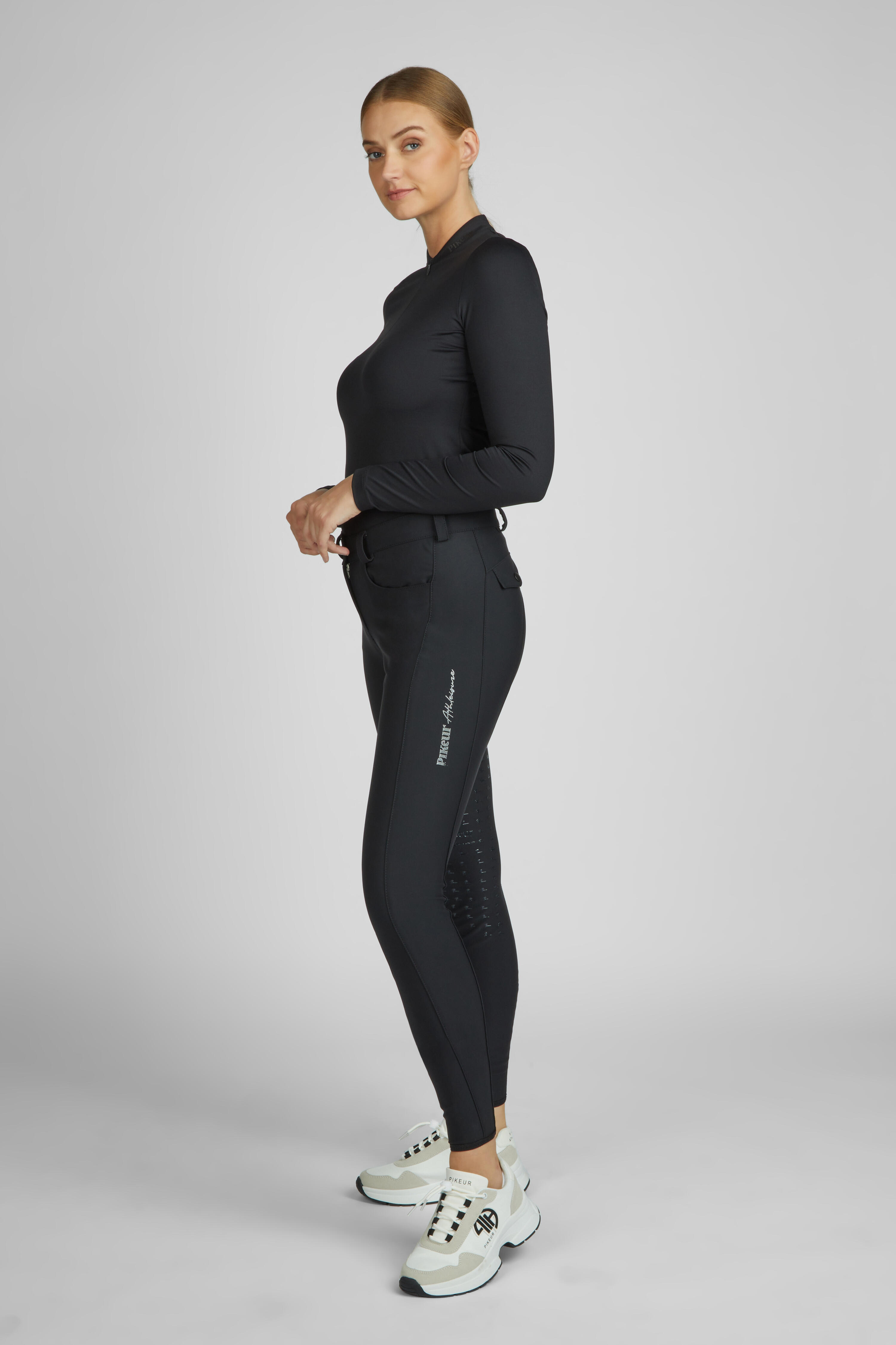 Reithose Damen Romy Sd mit Vollgrip schwarz 4/4