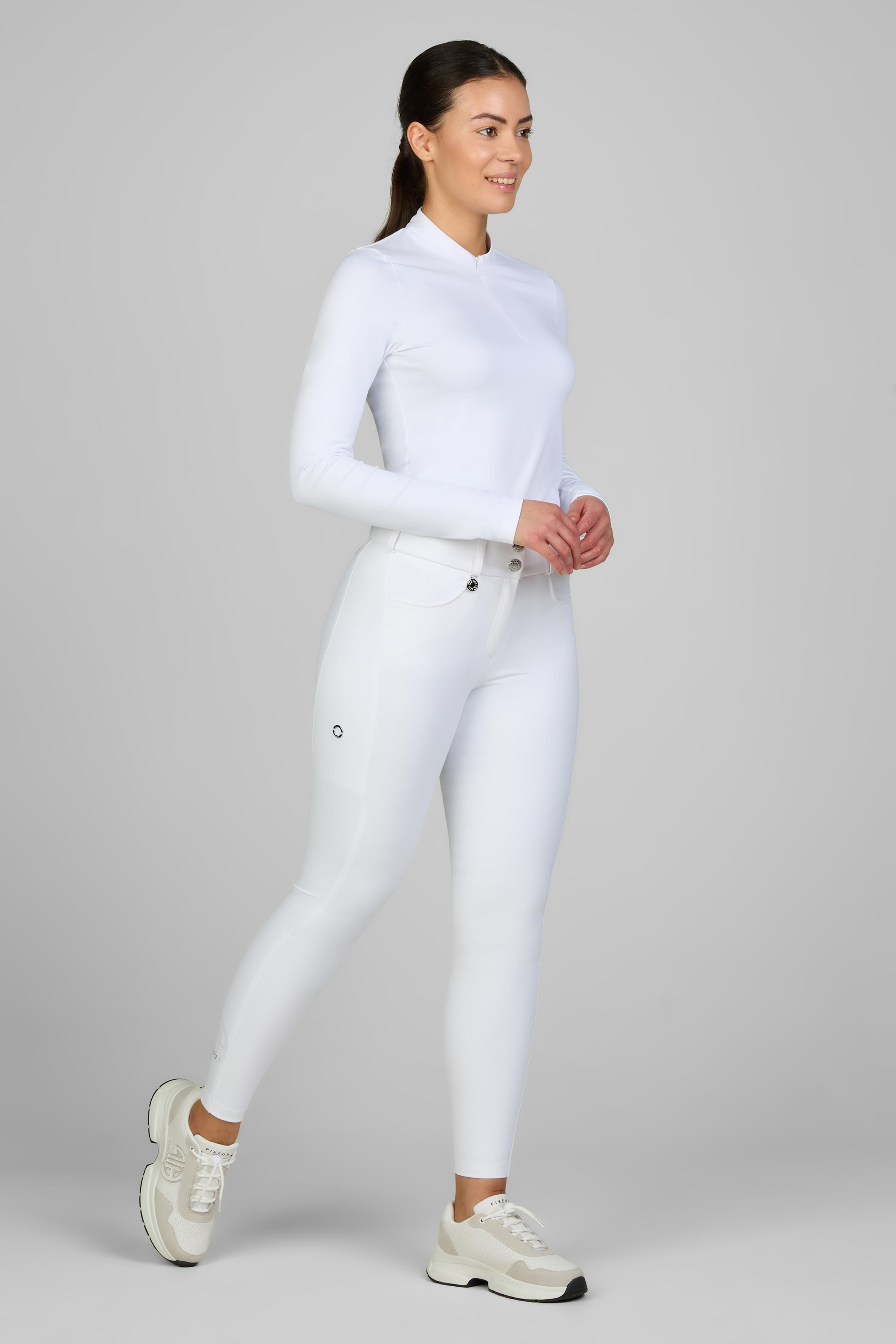 Reithose Damen Amia Sd mit Vollgrip weiß 4/7