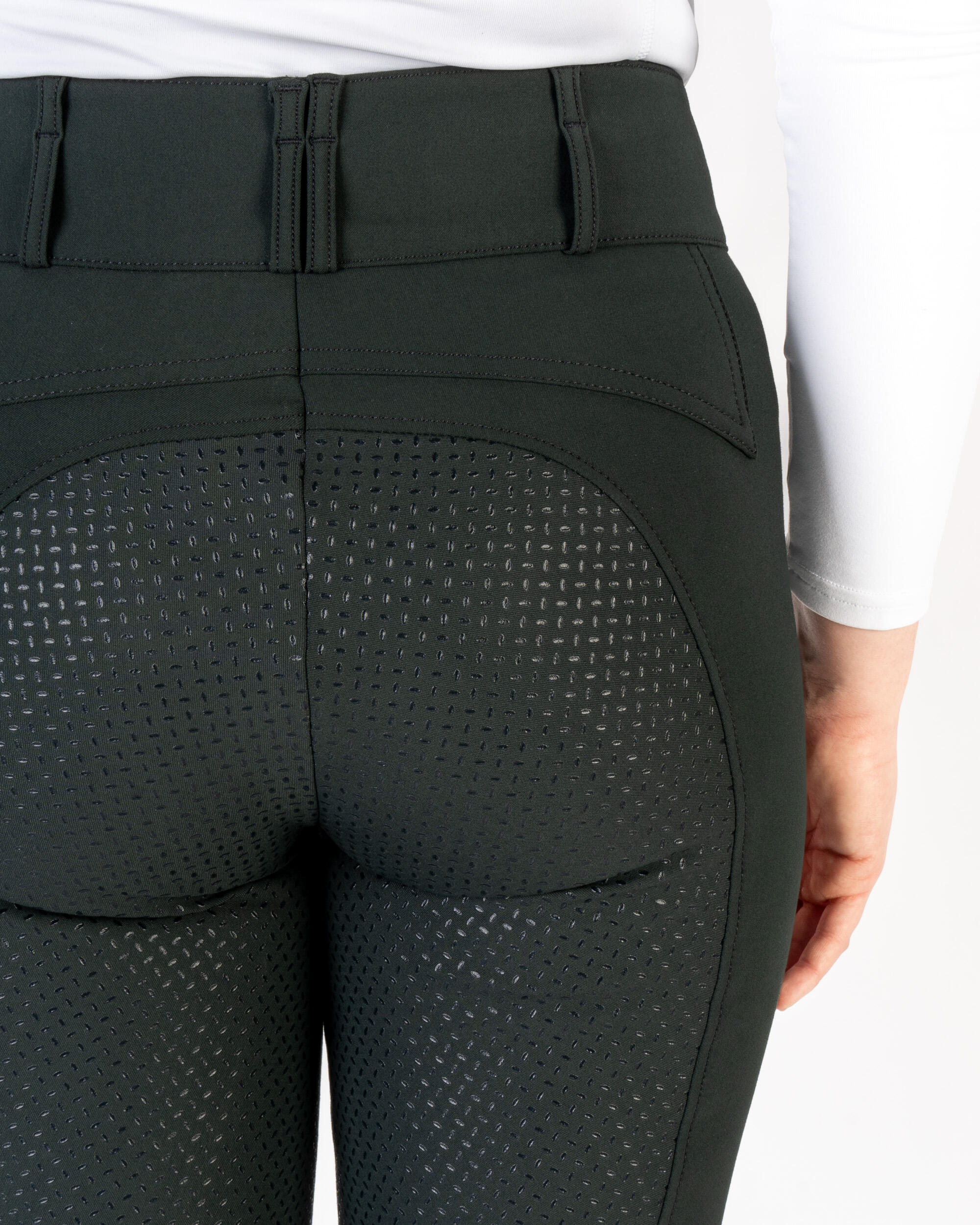 Reithose Damen Candela mit Vollgrip dark green 3/6