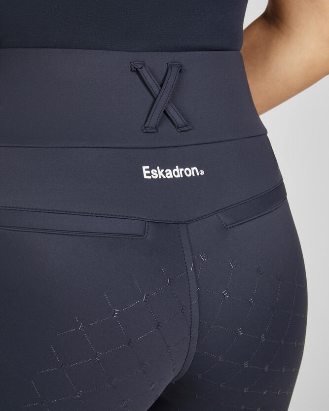 Reitleggins Damen Classic Sports Vollgrip dunkelblau 6/6