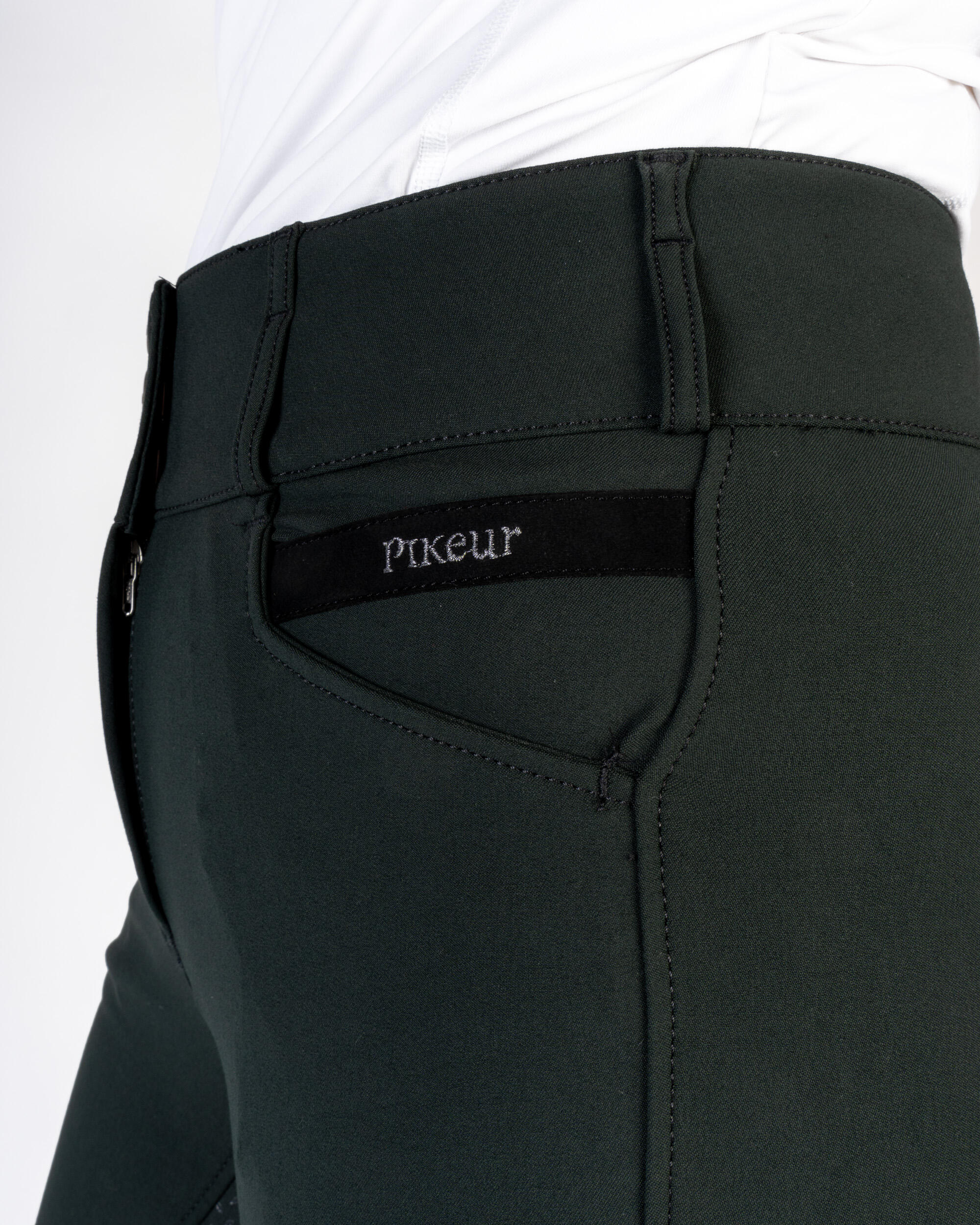 Reithose Damen Candela mit Vollgrip dark green 6/6