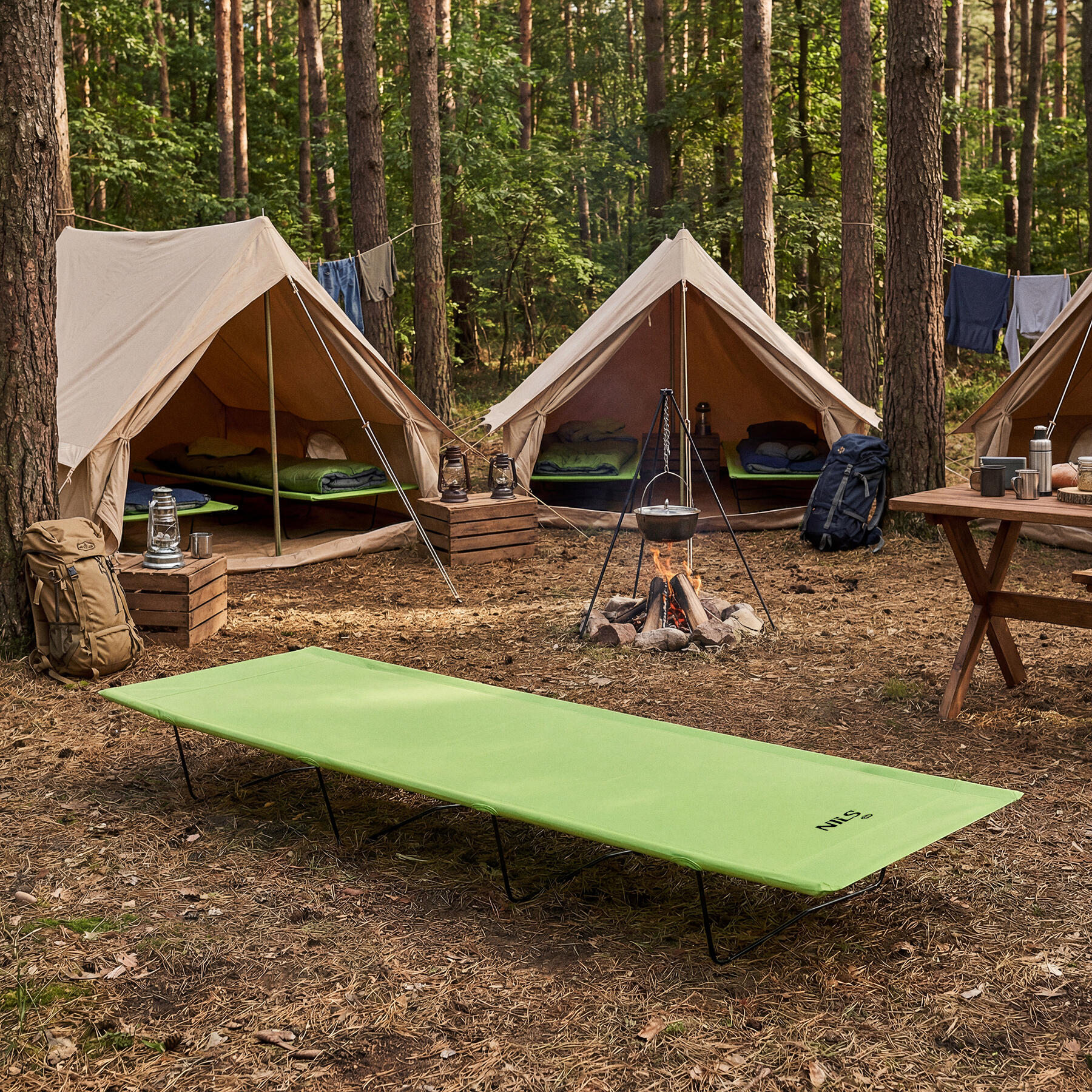 Skládací kempingové lehátko NILS Camp NC3504 3/7