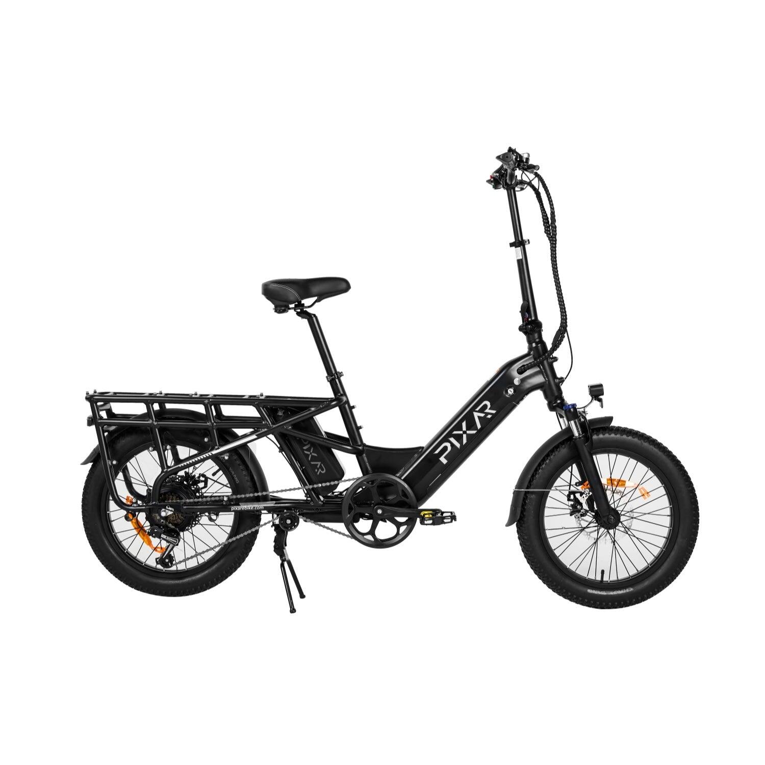 Pixar PLUS7 500W 48V 20,4Ah Fat Tire Bicicleta Elétrica Preto 4/5