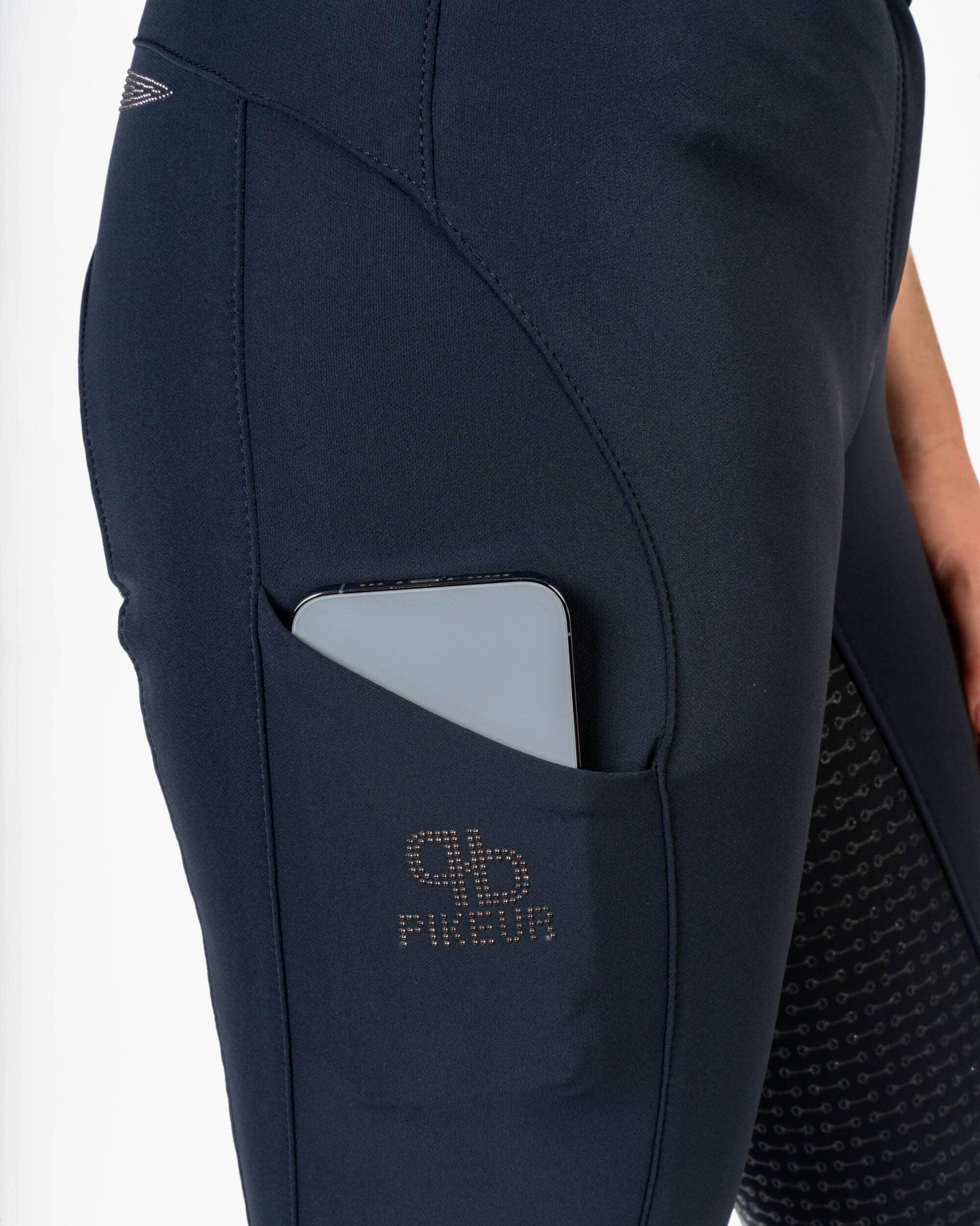 Reithose Damen Sebiha Vollgrip nightblue 3/6