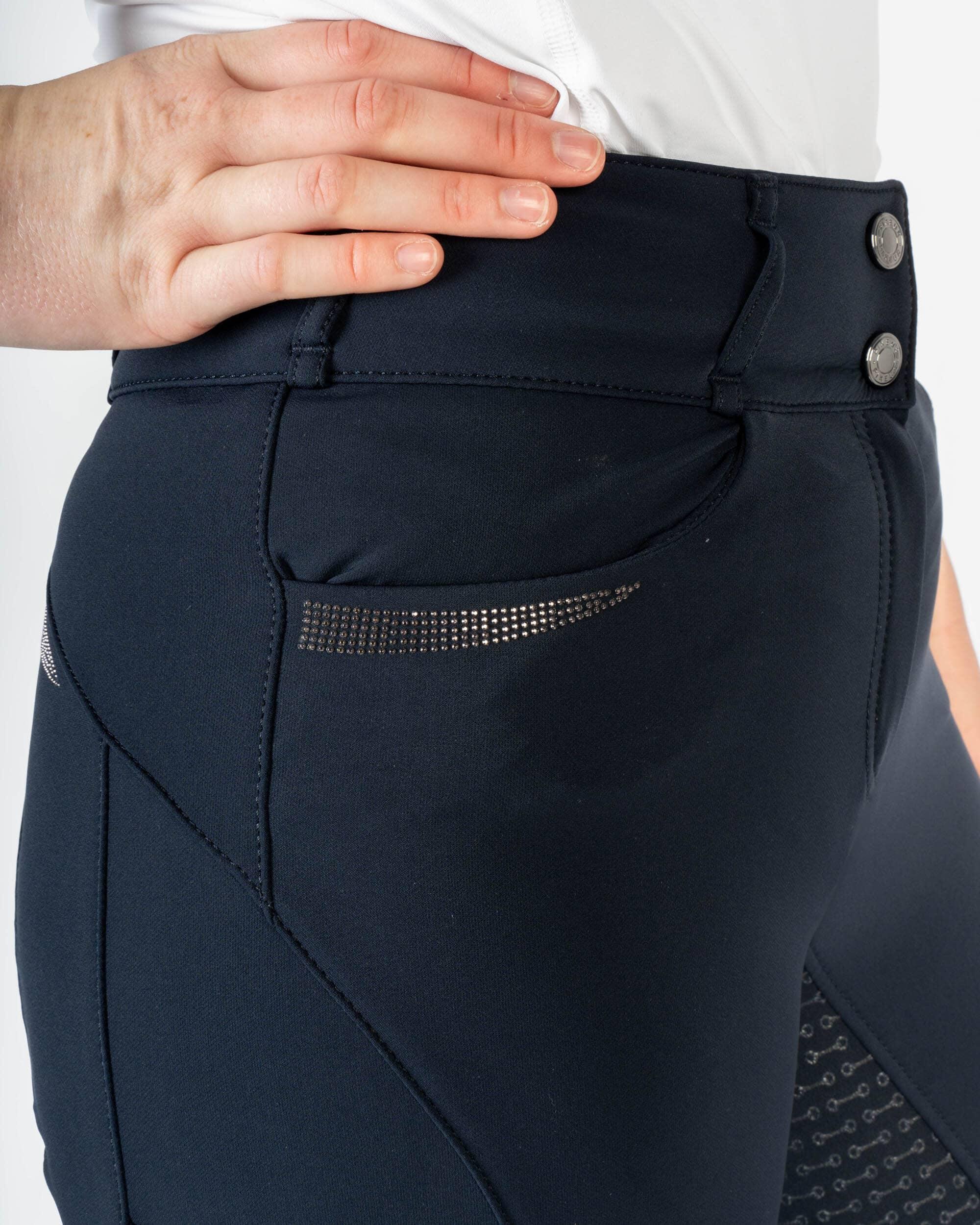 Reithose Damen Sebiha Vollgrip nightblue 5/6