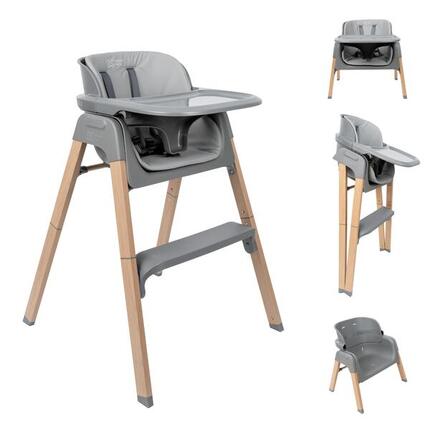 Chaise haute 2 en 1 pliable et évolutive (de 6 à 60 mois) - Convertible