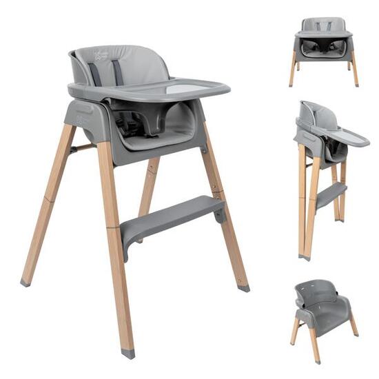 Chaise haute 2 en 1 pliable et évolutive (de 6 à 60 mois) - Convertible