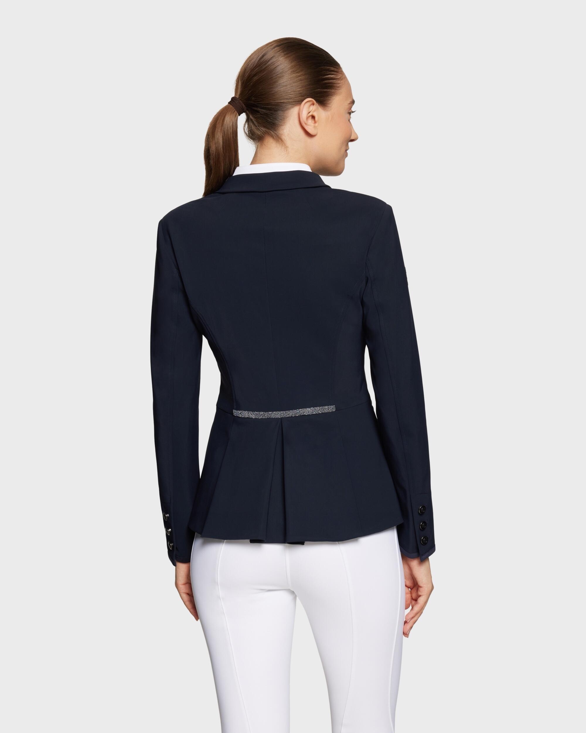Turnierjacket Damen Victorine Crystal Fabric Permanent dunkelblau 3/3