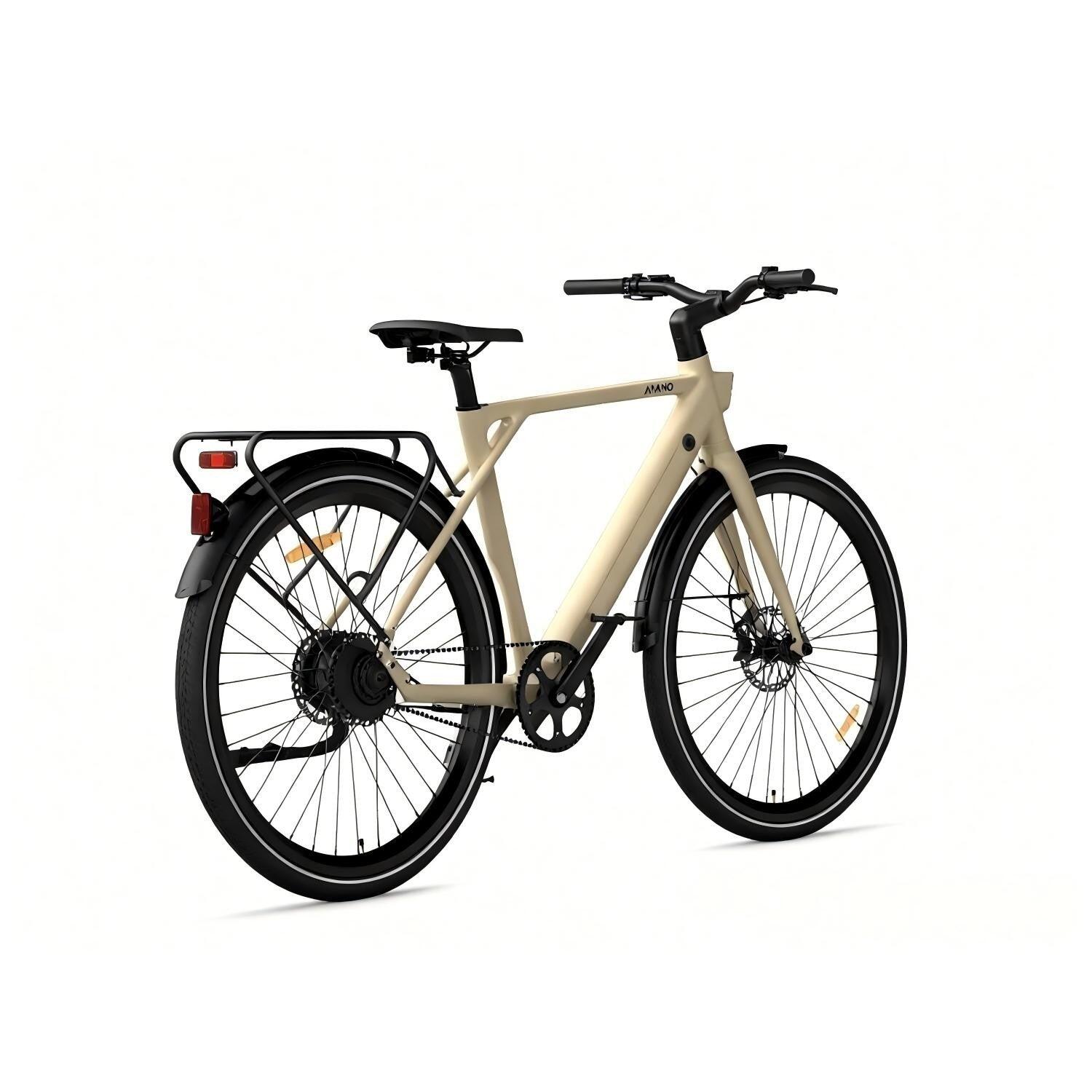 Pixar AMANO S900 250W 36V 10Ah 28" Bicicleta Elétrica Branca 4/5