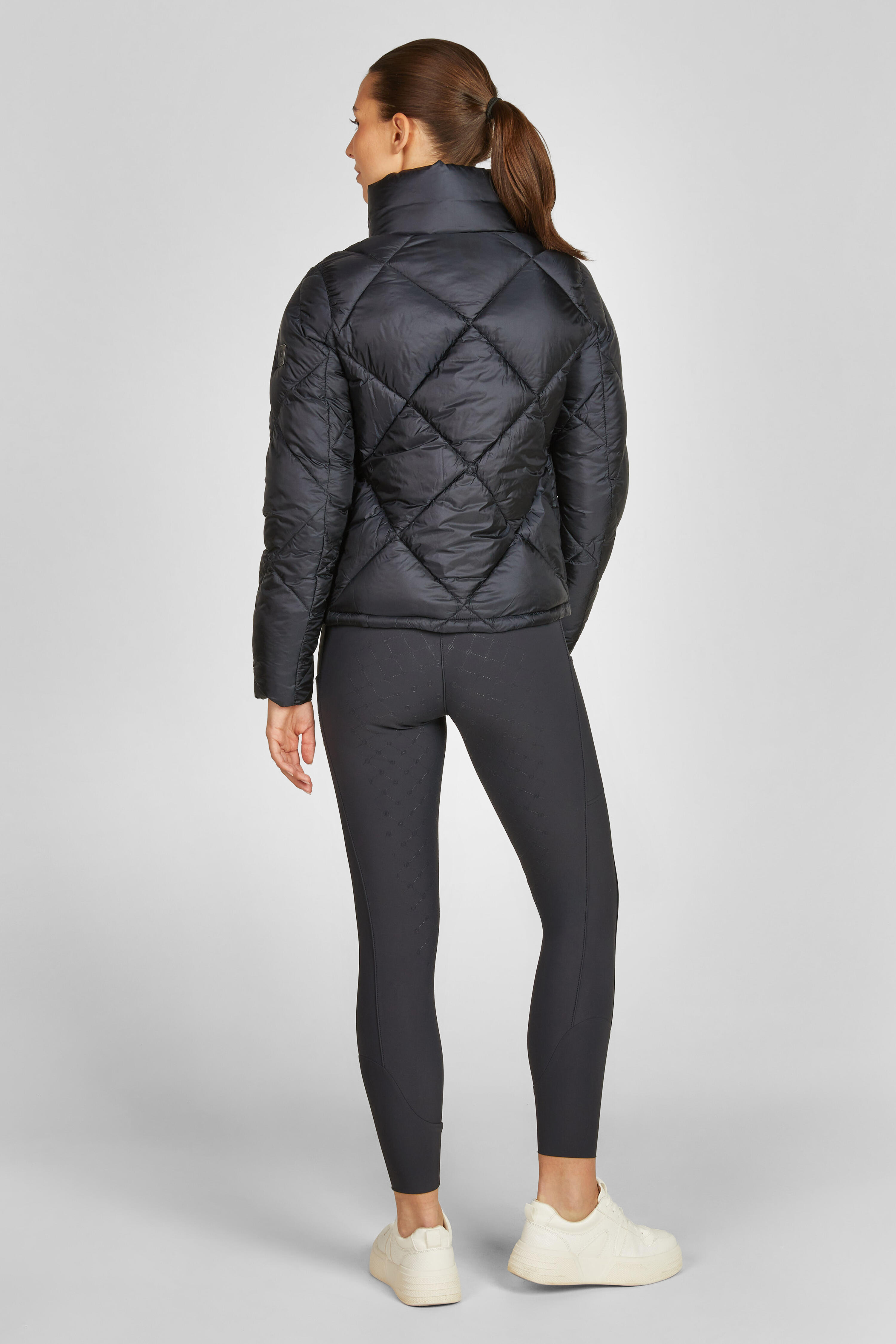 Jacke Damen Heritage Quilt dunkelblau 3/5