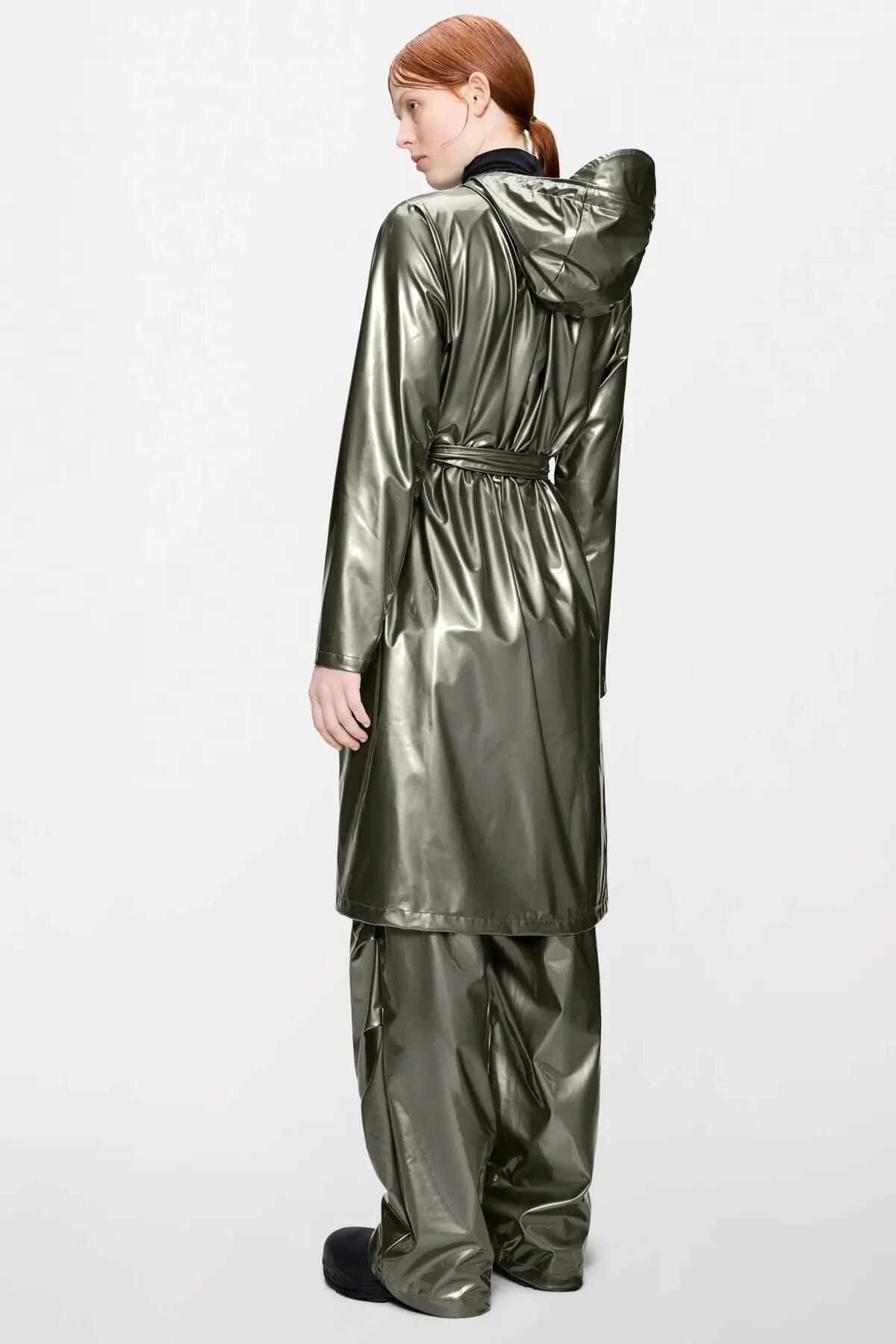 Kurtka RAINS A LINE LONGER W JACKET W3 Srebrny 5/5