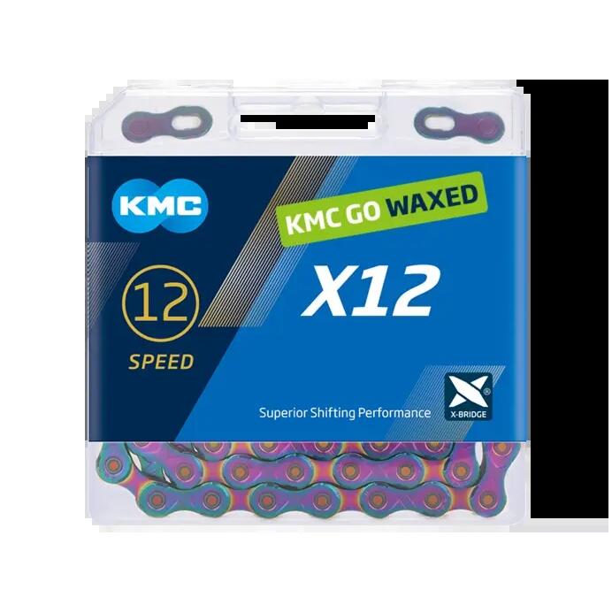 KMC X12 Aurora Blue 126-Link Waxed Chain