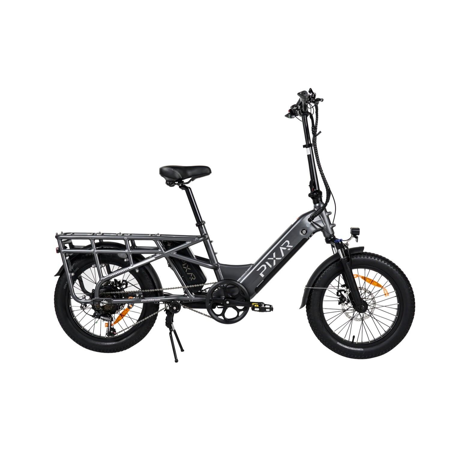 Pixar PLUS7 500W 48V 20,4Ah Fat Tire Bicicleta Elétrica Cinza 3/5