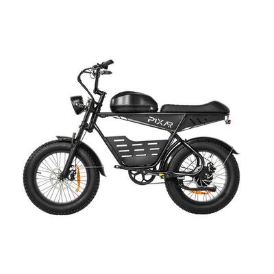 Pixar SUPER V 500W 48V 30AH 20x4 Bicicletta Elettrica Nero Freno a Disco