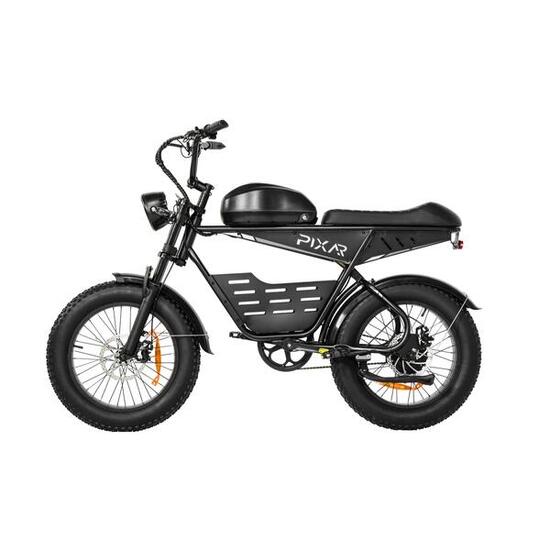 Pixar SUPER V 500W 48V 30AH 20x4 Bicicletta Elettrica Nero Freno a Disco