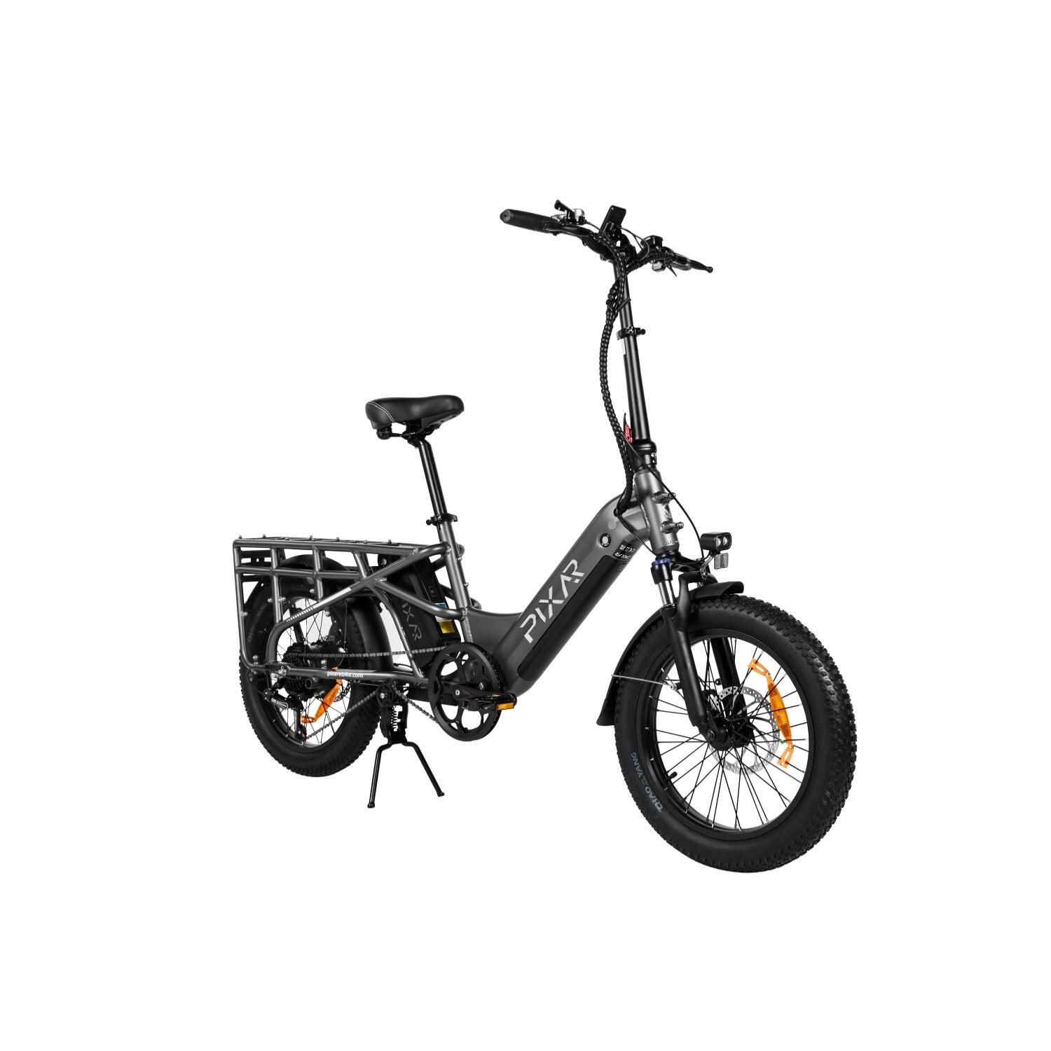 Pixar PLUS7 500W 48V 20,4Ah Fat Tire Bicicleta Elétrica Cinza 5/5