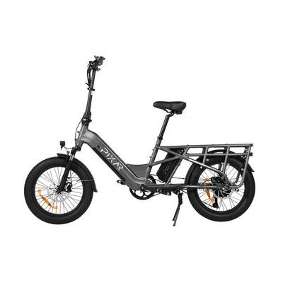 Pixar PLUS7 500W 48V 204Ah Fat Tire Bicicletta Elettrica Grigio