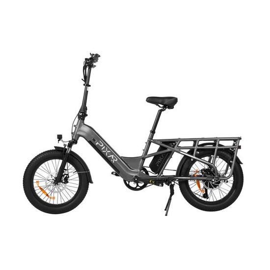Pixar PLUS7 500W 48V 204Ah Fat Tire Bicicletta Elettrica Grigio