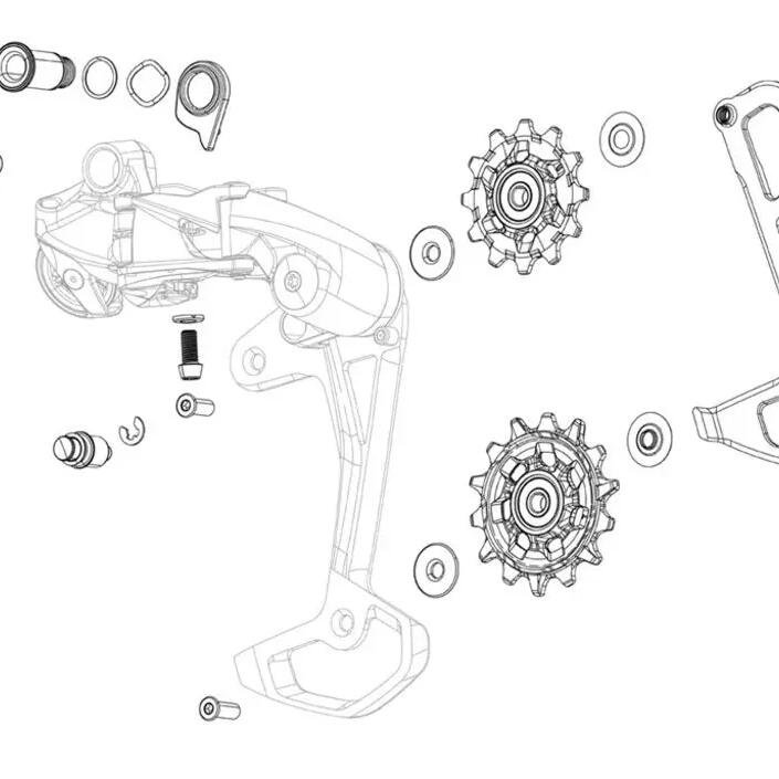 SRAM XX1 Eagle Rear Derailleur Inner Cage Plate 52T