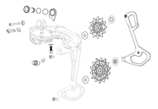 Plaque intérieure de cage SRAM XX1 Eagle 52 dents