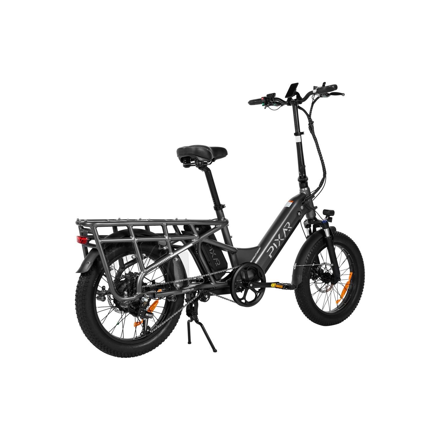 Pixar PLUS7 500W 48V 20,4Ah Fat Tire Bicicleta Elétrica Cinza 4/5