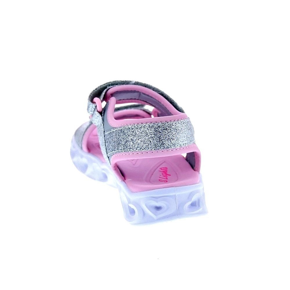 Sandalias SKECHERS  Heart Lights Plata  Niños 3/4