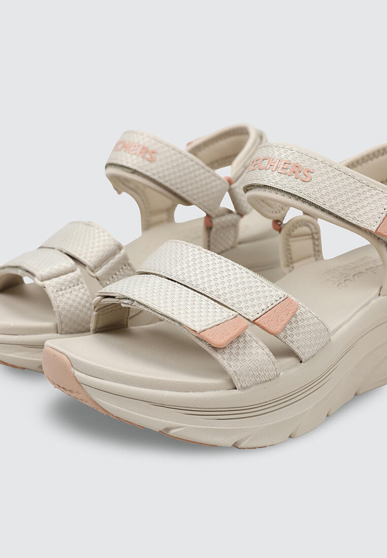 Sandale Surf Femme Skechers D'LUX WALKER SANDAL - SEA-SCAPE Taup 3/5