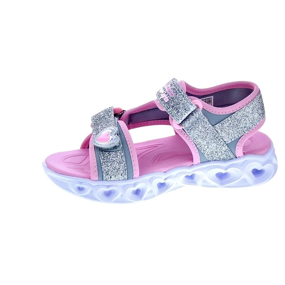 Sandalias SKECHERS  Heart Lights Plata  Niños 2/4