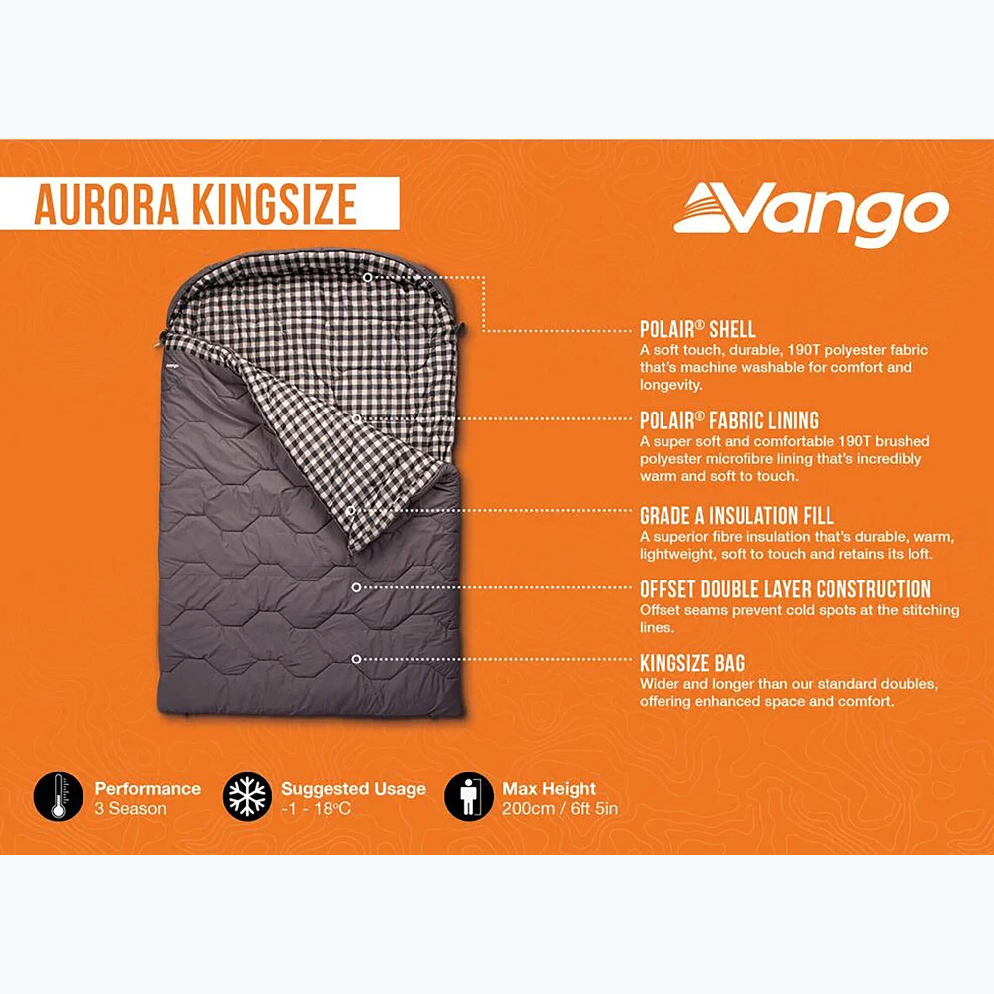 Spiwór Vango Aurora Kingsize 6/7