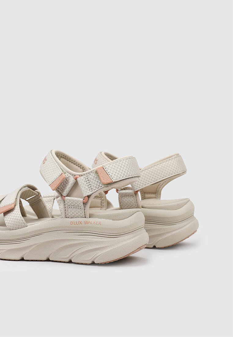 Sandale Surf Femme Skechers D'LUX WALKER SANDAL - SEA-SCAPE Taup 4/5