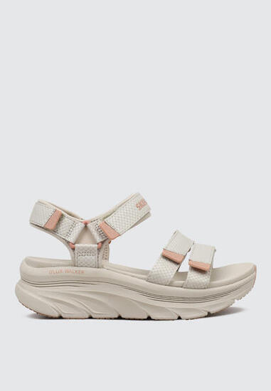 Sandalias Skechers D'lux Walker Sandal-sea-scape, Beige, Mujer
