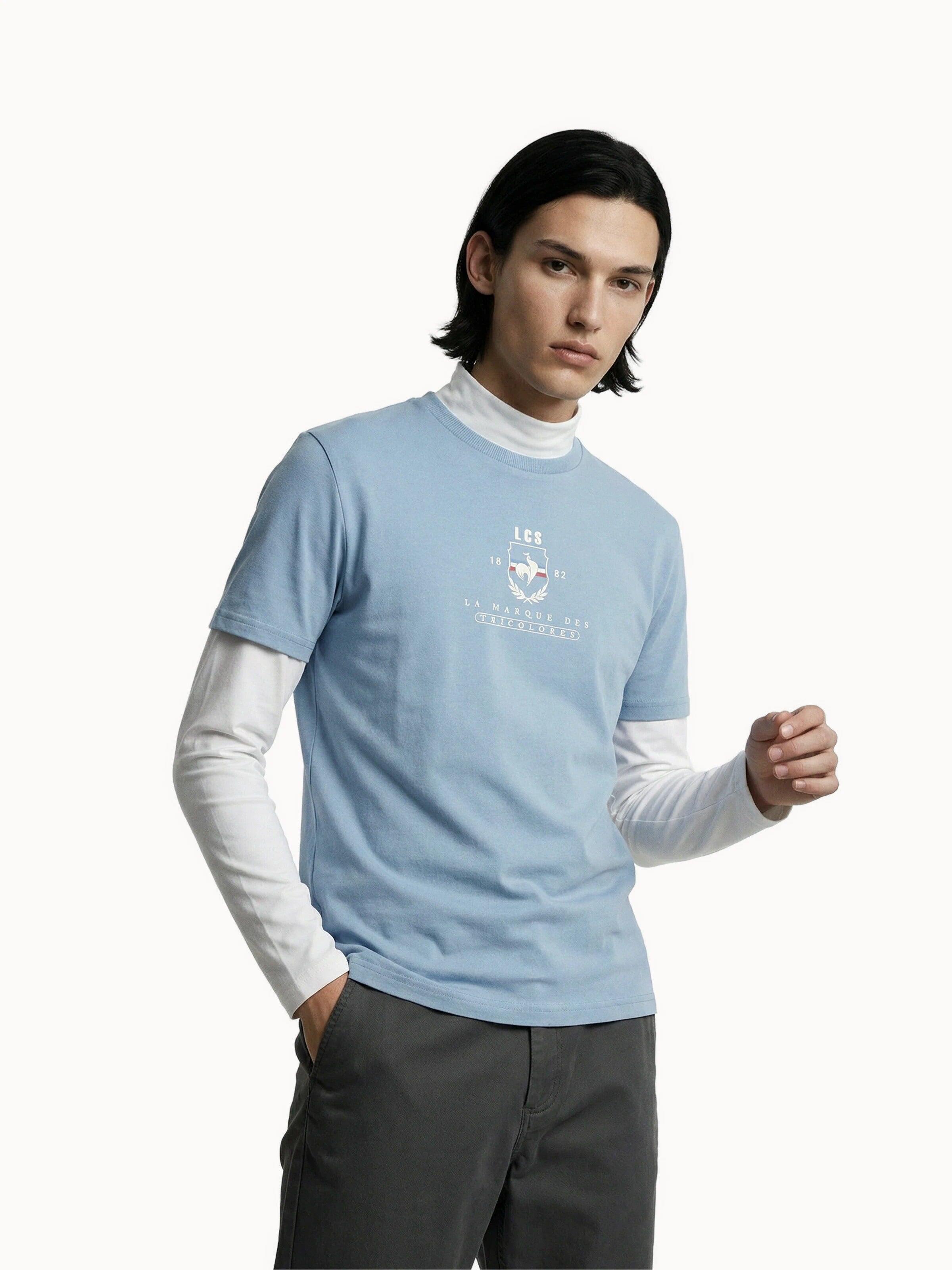 T-shirt en jersey de coton Tricolores 1/4