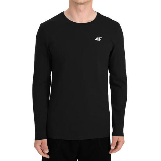 T-shirt 4F homme manches longues - coupe classique, coton, col rond