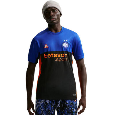 Nike inter mailand thuis shirt 2026 heren l - dri-fit, korte mouwen, blauw