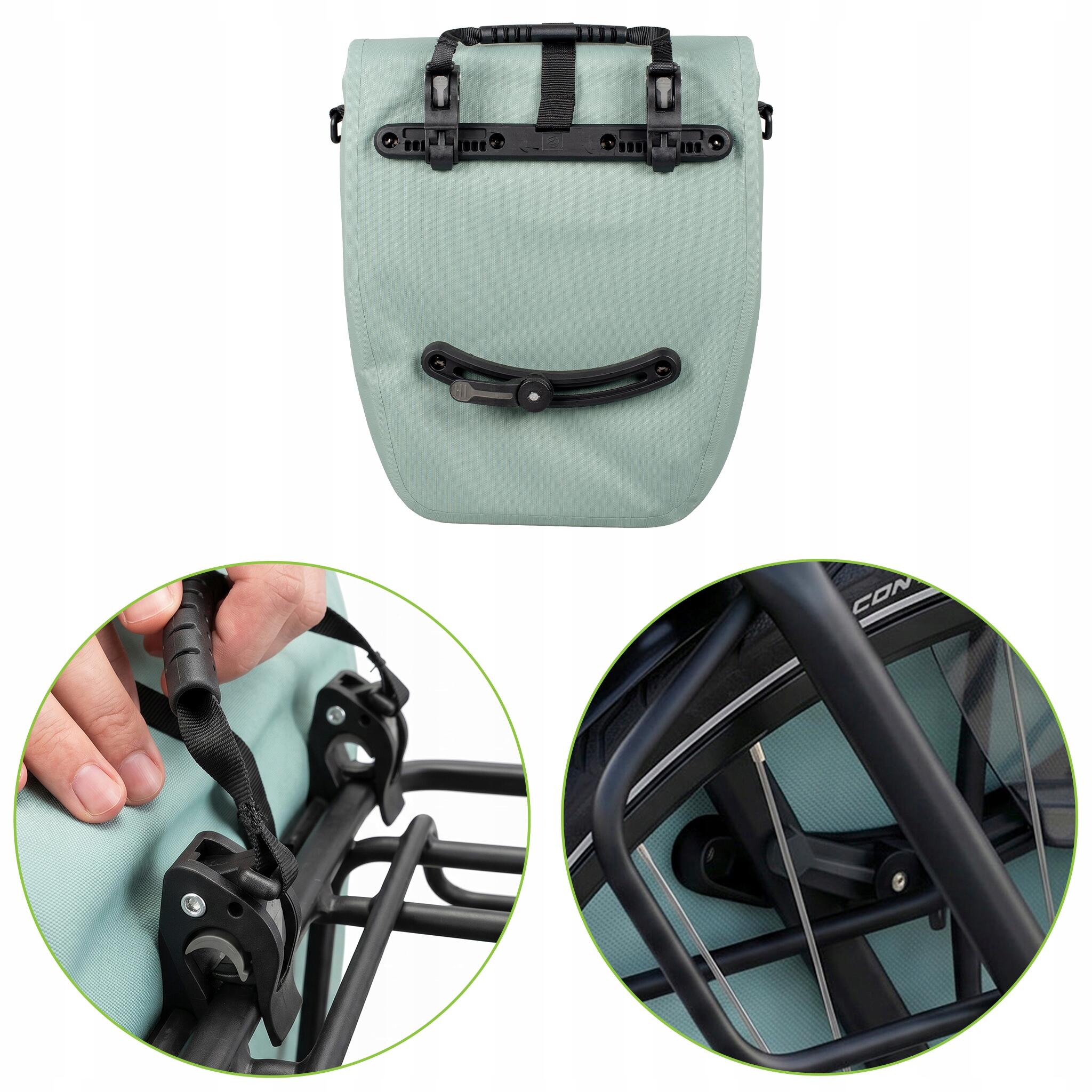 Alforge de bicicleta para porta-bagagens VAYOX VA0445 lateral impermeável 25L 7/8
