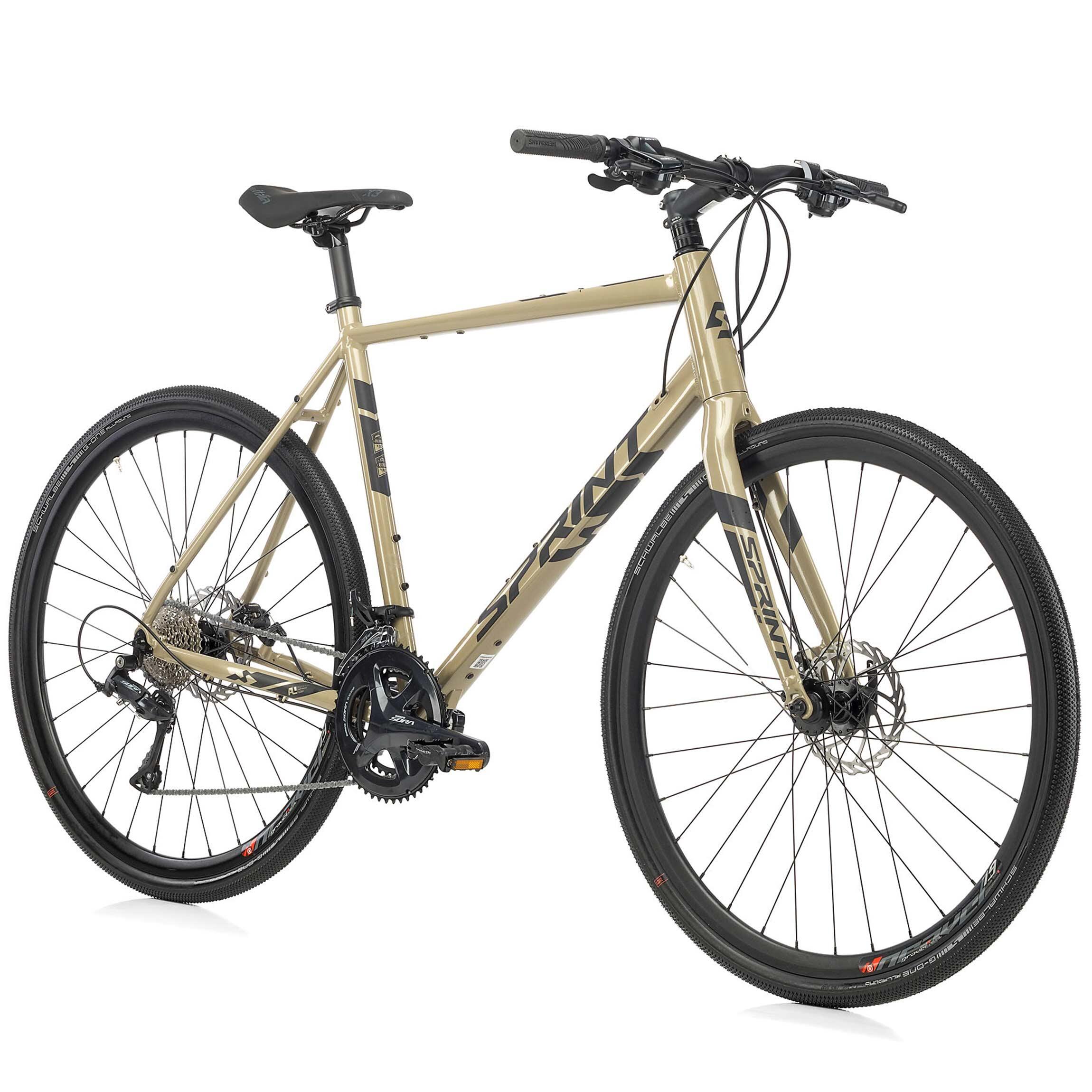 28" Herren Gravel Bike WHISPER URBAN PLUS Flatbar Fahrrad 2 x 9 Gang Shimano 2/3