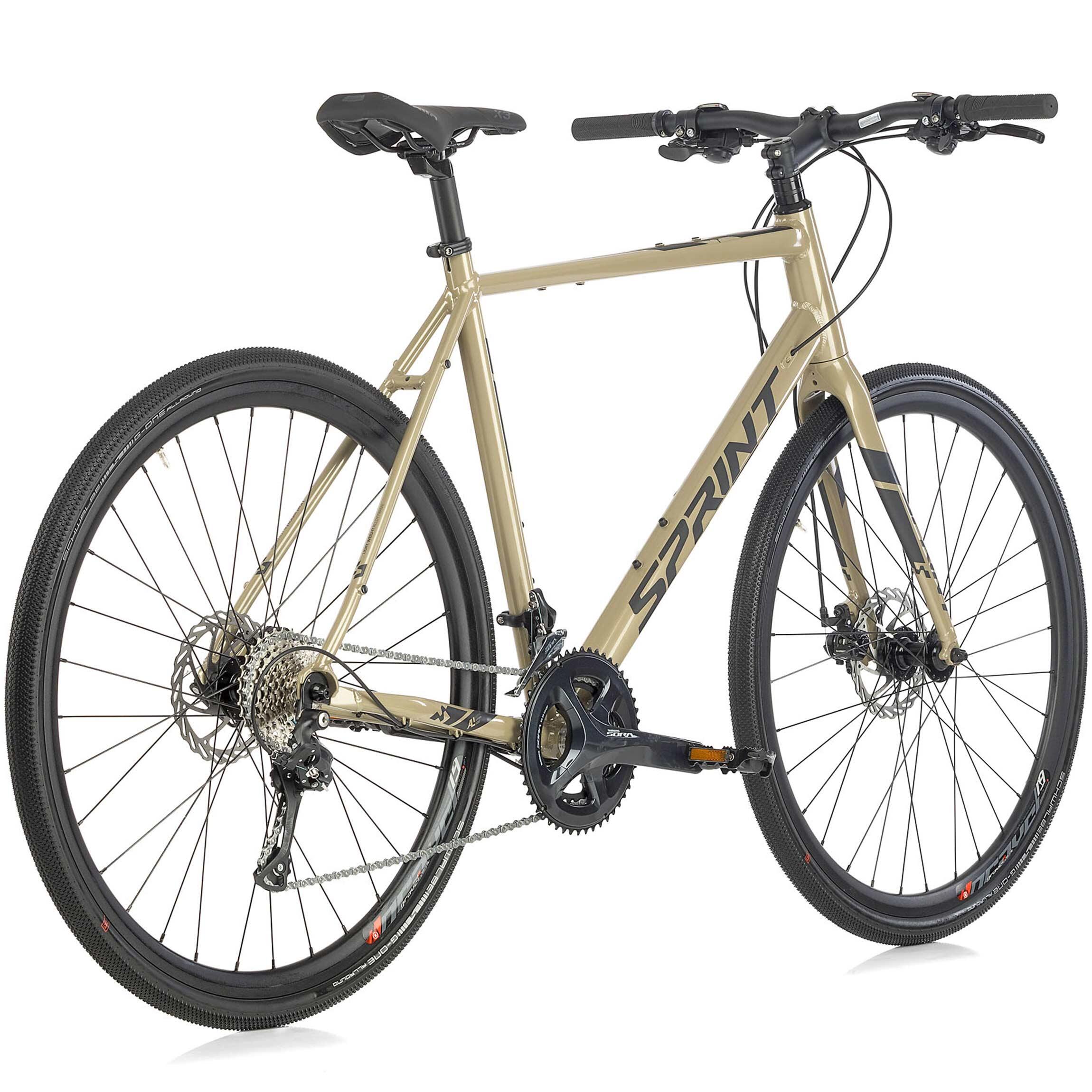 28" Herren Gravel Bike WHISPER URBAN PLUS Flatbar Fahrrad 2 x 9 Gang Shimano 3/3