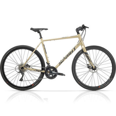 28" herren gravel bike whisper urban plus flatbar fahrrad 2 x 9 gang shimano