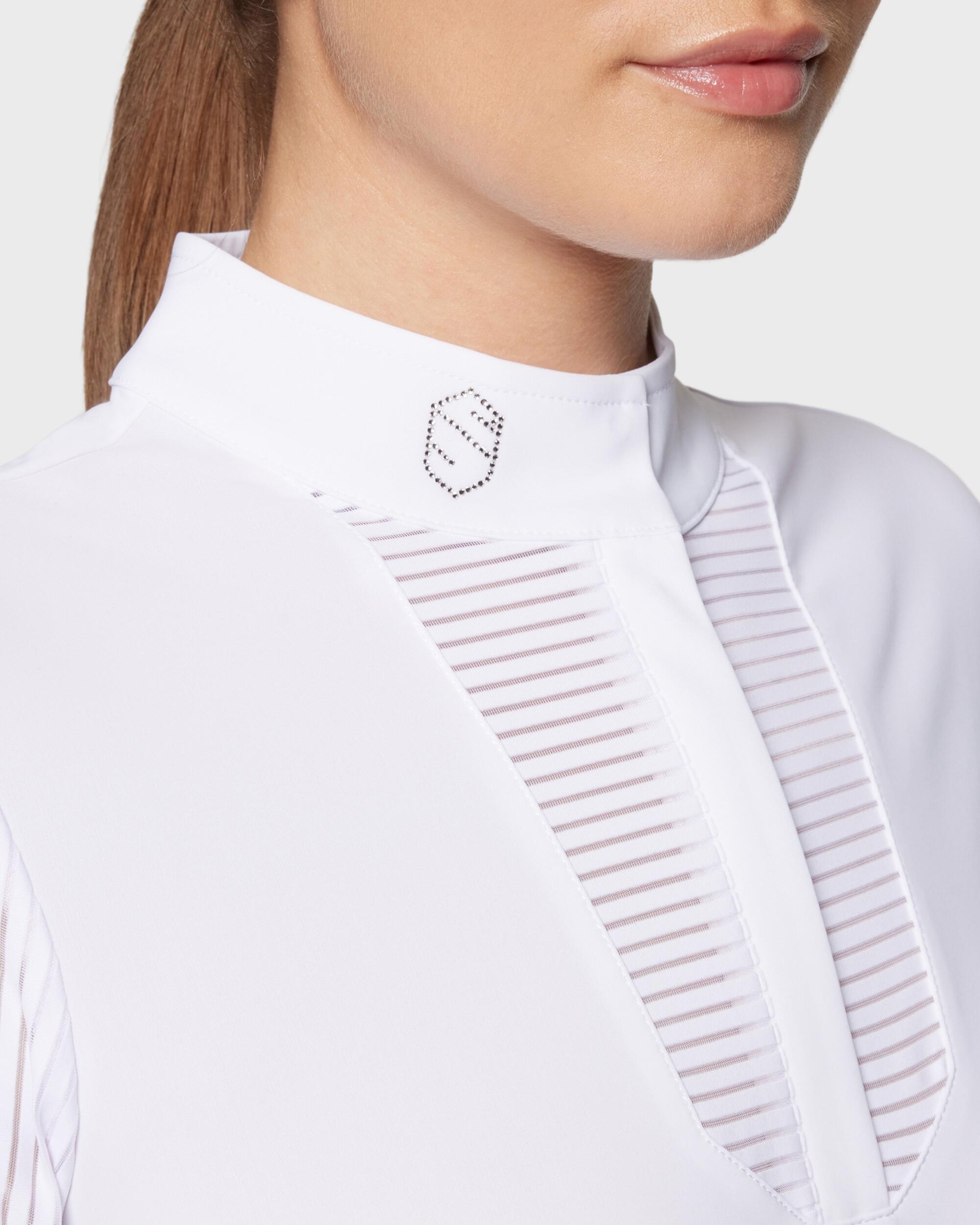 Turniershirt Damen Faustine weiß 3/3