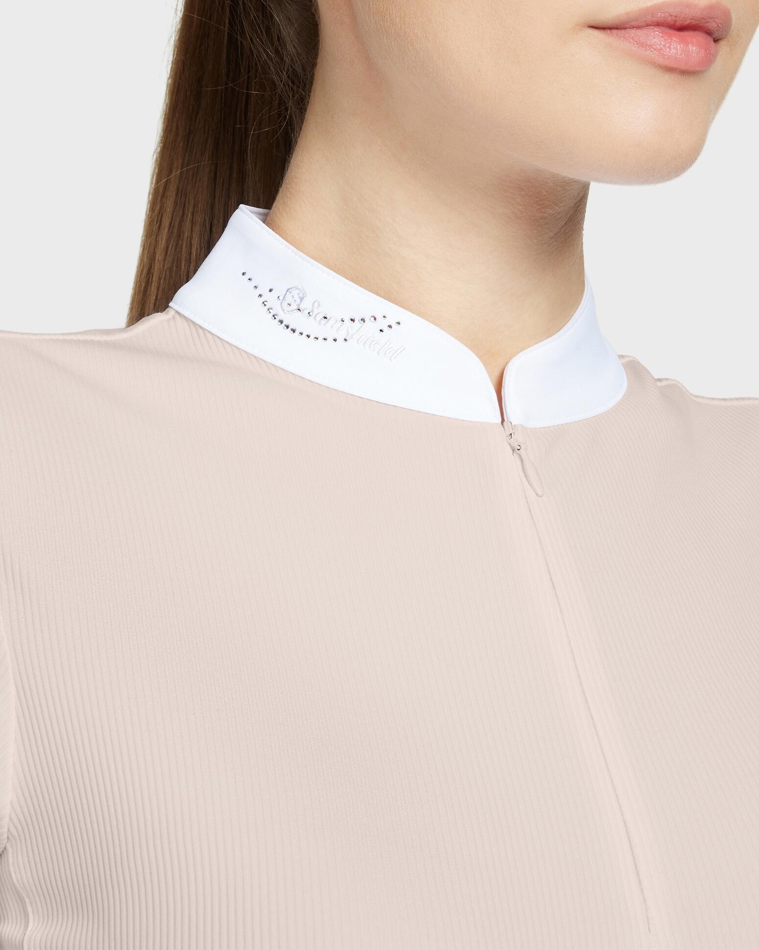 Turniershirt Damen Louane Long Sleeves powder pink texturized 2/3