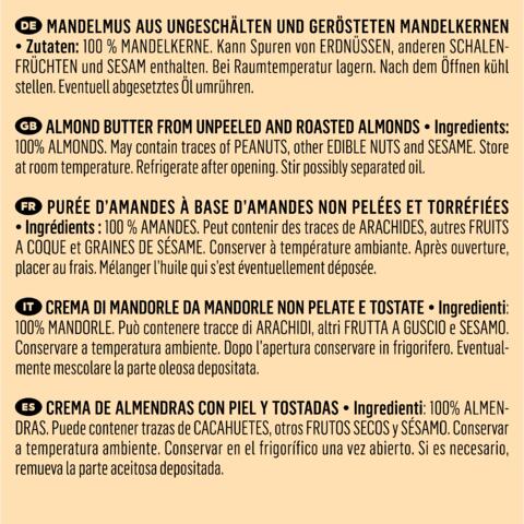 Purée d'amandes complètes 500 g 6/7