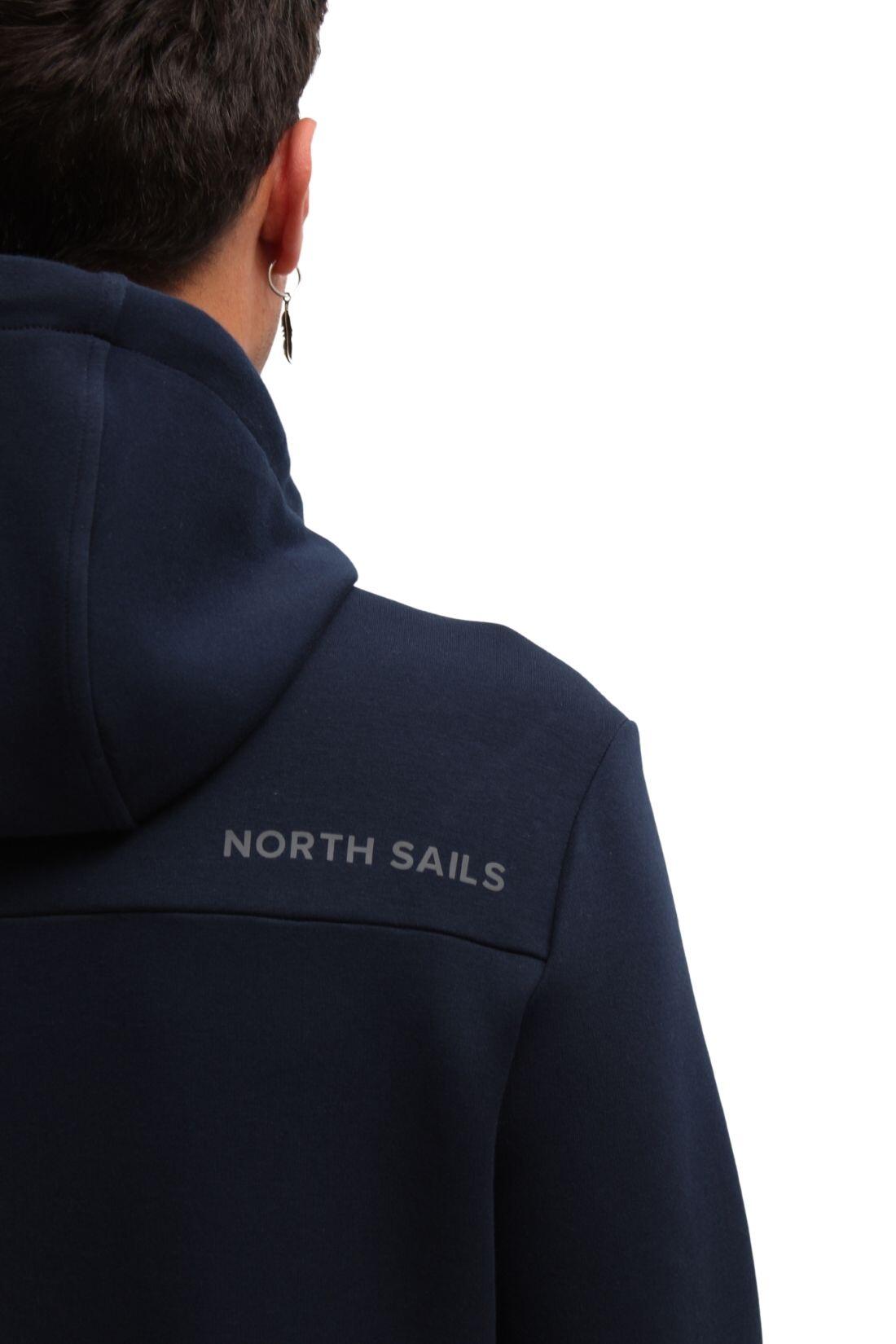 Sudadera con cremallera para hombre - sportswear - Regular fit - navy blue 3/5