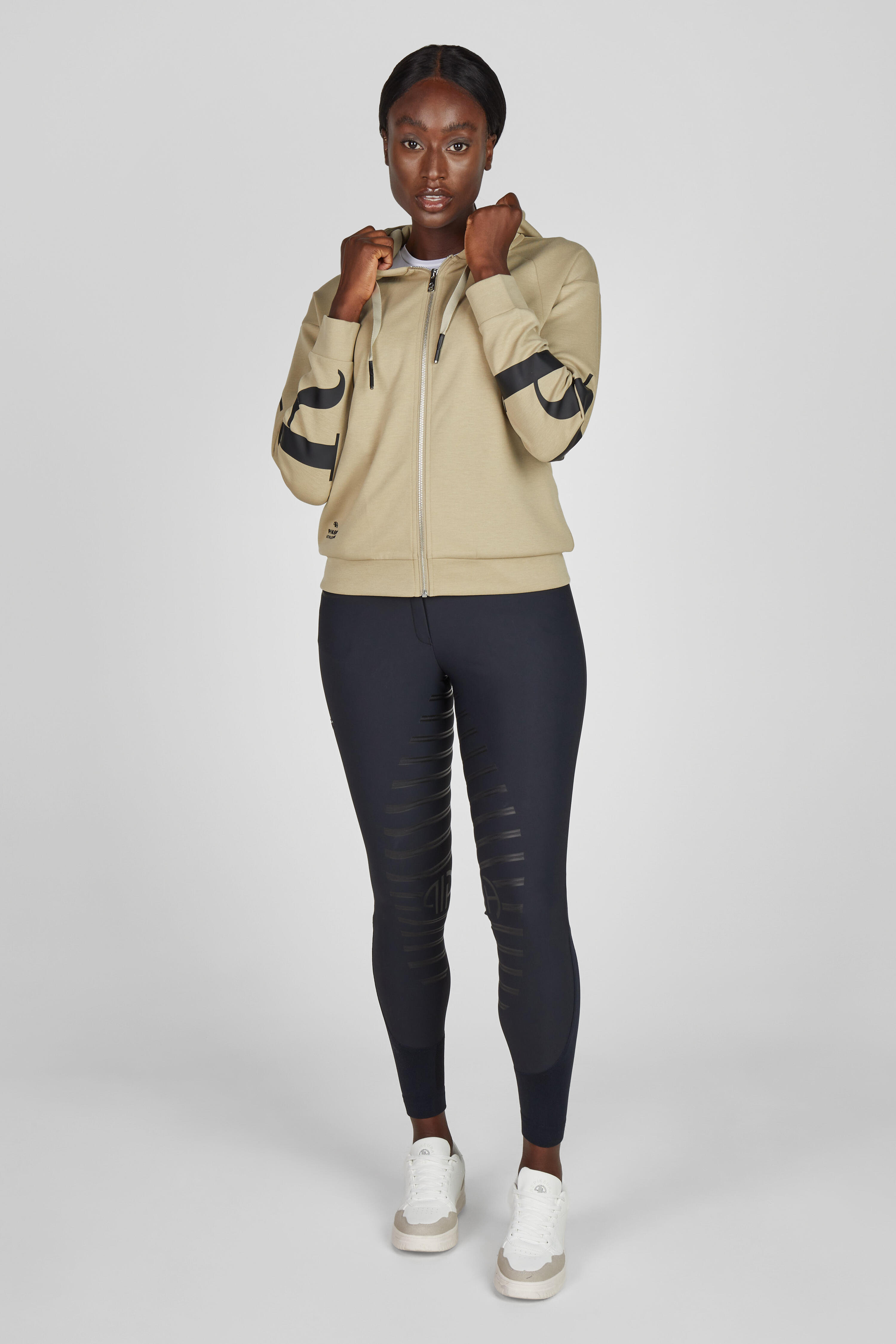 Hoodiejacke Damen Athleisure frosted sage 2/5