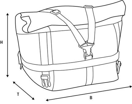 Torba tylna OXFORD Atlas T-10 Advanced, 10 l, wodoodporna