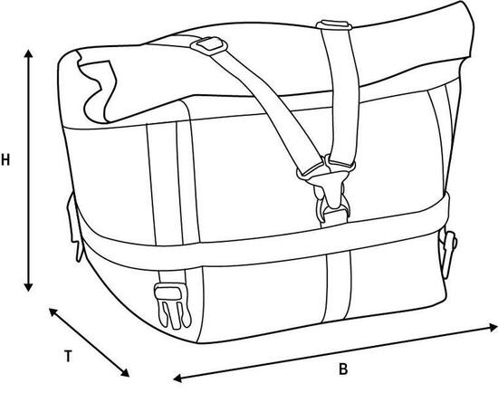Torba tylna OXFORD Atlas T-10 Advanced, 10 l, wodoodporna