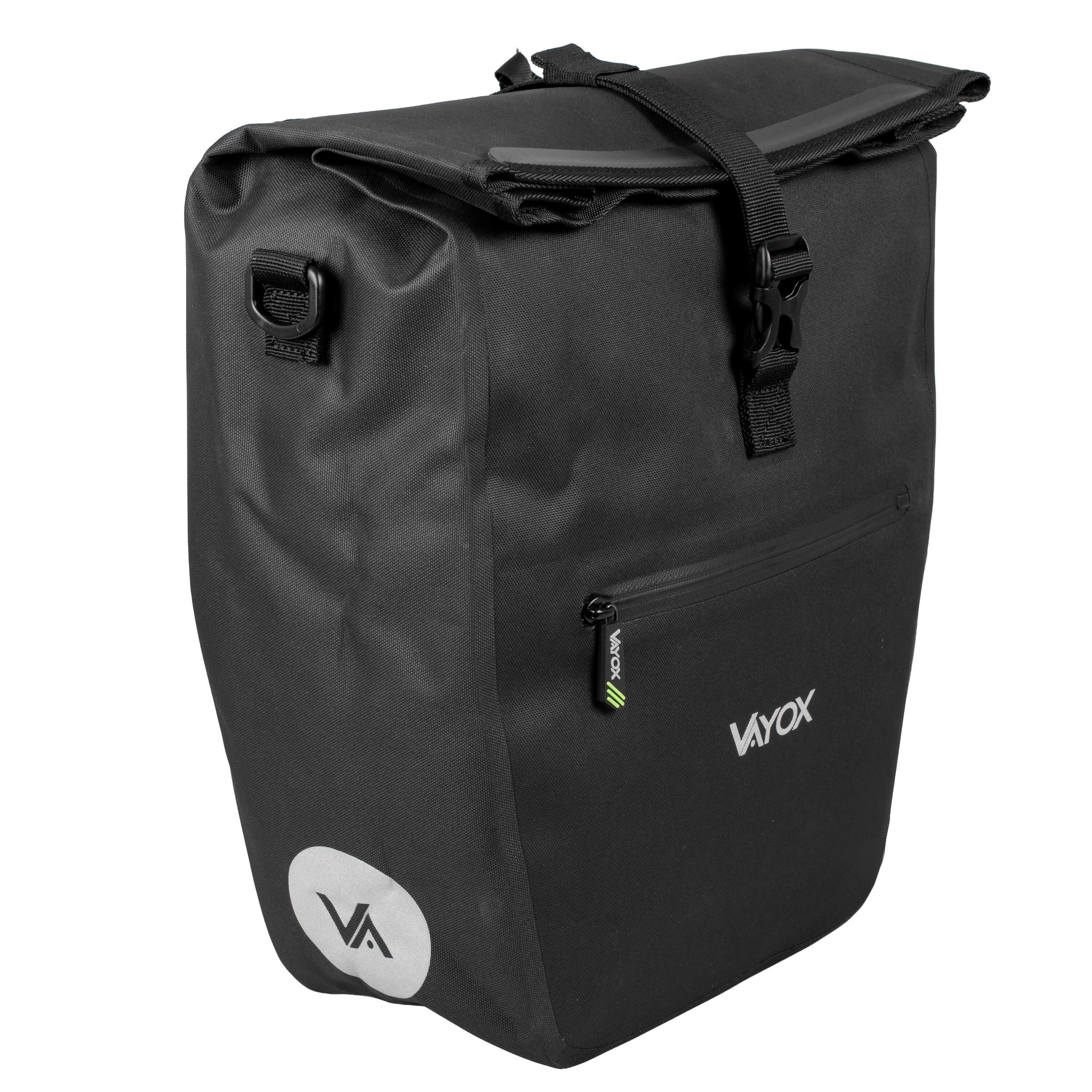 Alforge de bicicleta para porta-bagagens VAYOX VA0445 lateral impermeável 25L 3/8