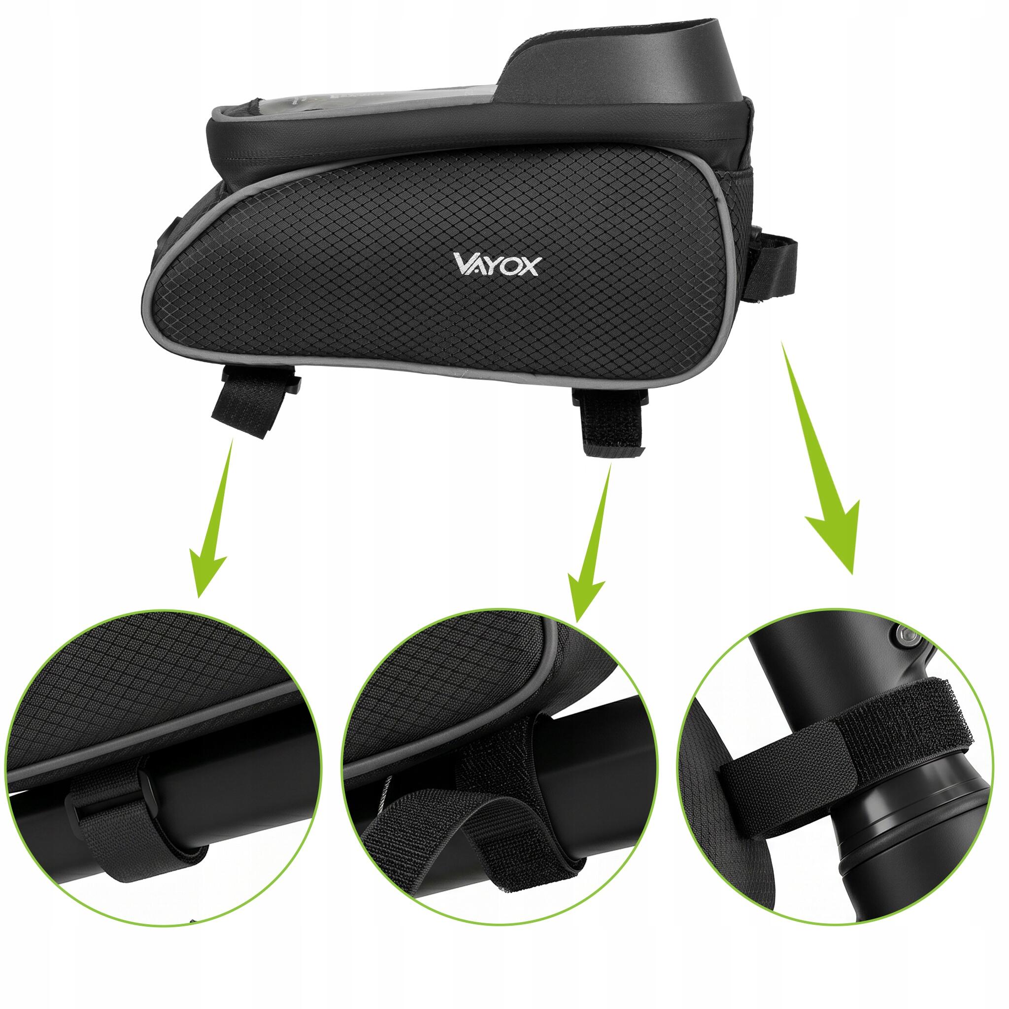 Bolsa de bicicleta para quadro VAYOX VA0450 capa para telemóvel 1,2L 7/8
