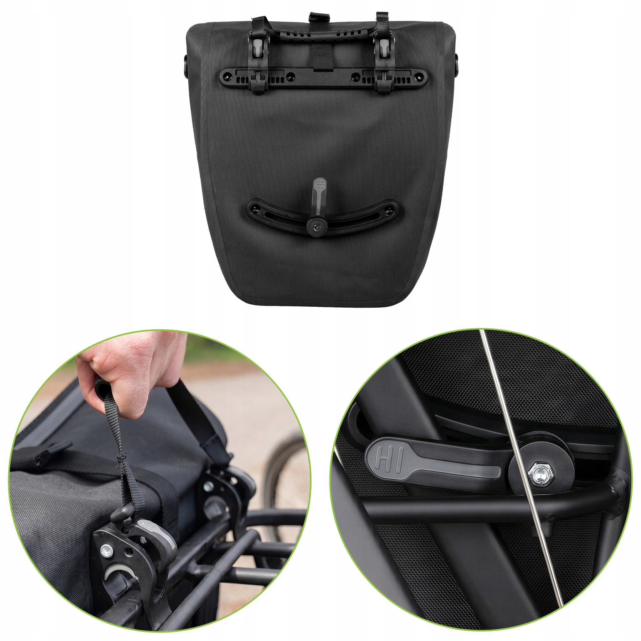 Alforge de bicicleta para porta-bagagens VAYOX VA0445 lateral impermeável 25L 7/8