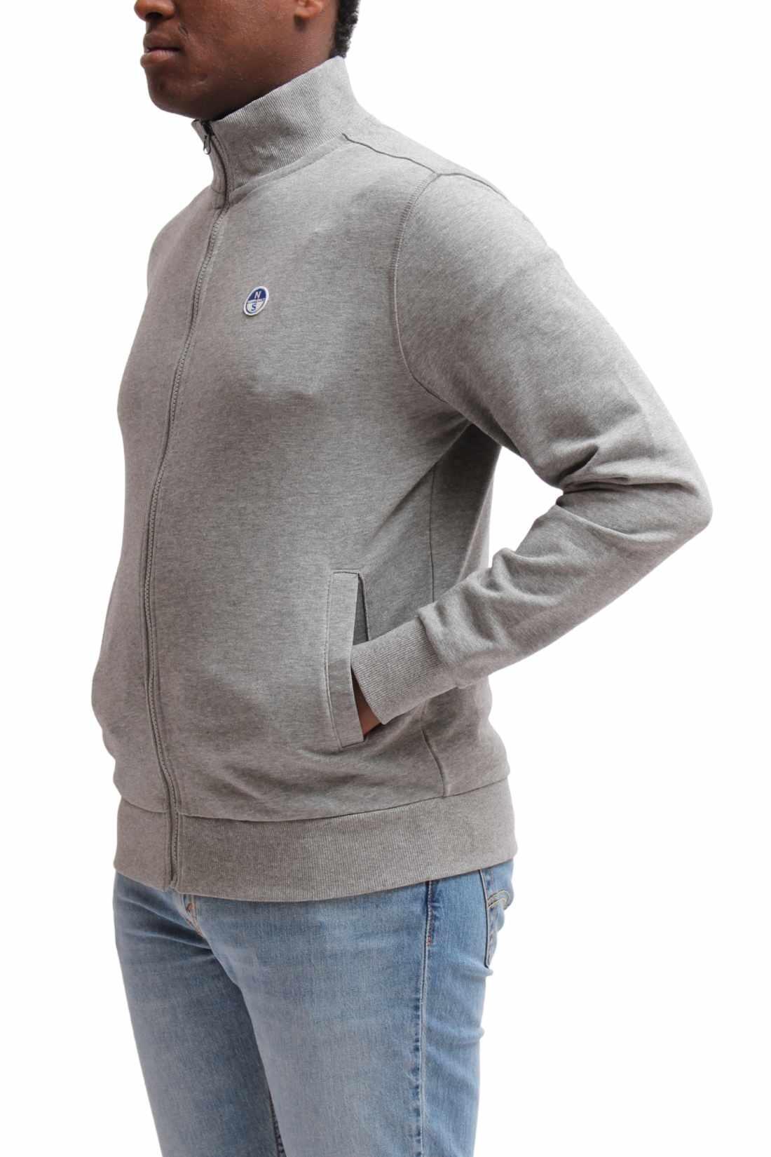 Felpa uomozip e logo 4/4